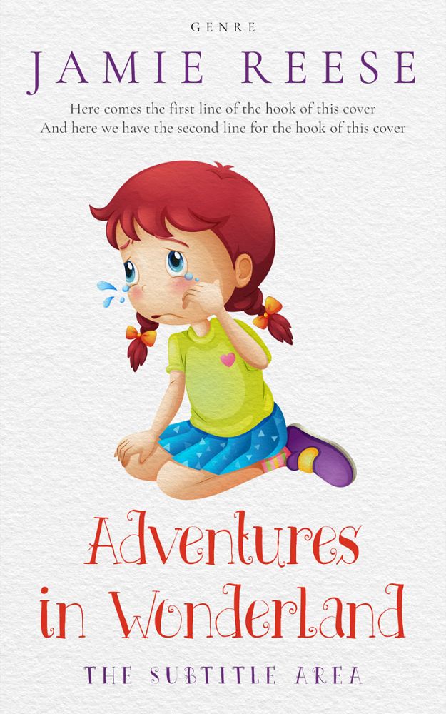 Front view of Cararra #29654 - Premade Children Book Cover | BookCoverZone
