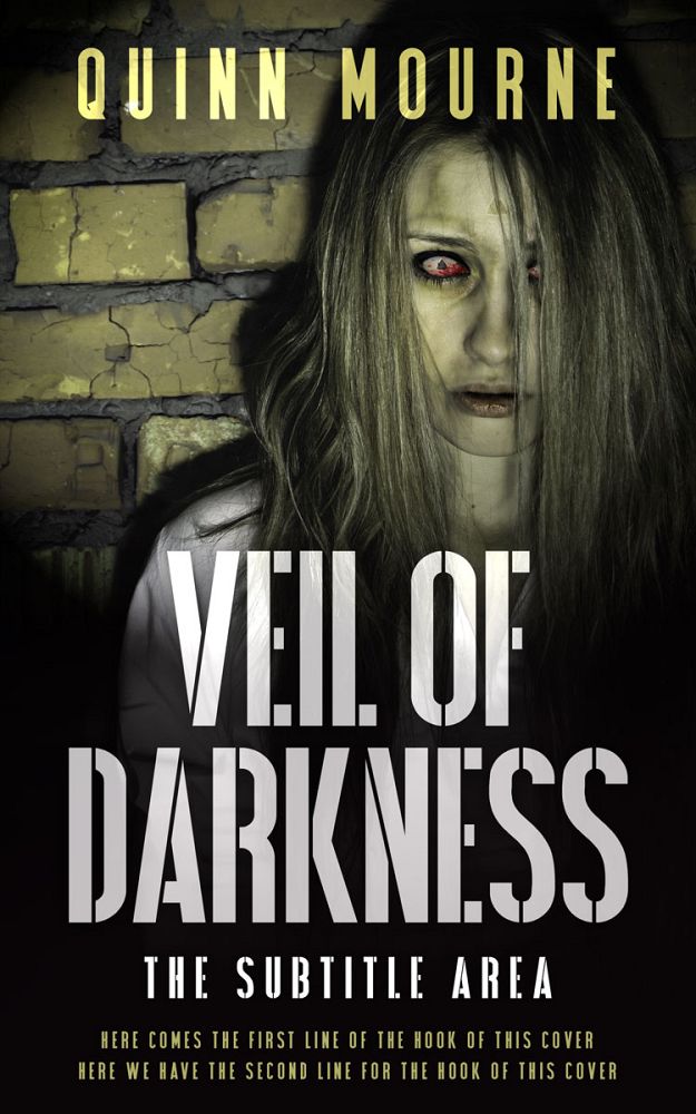 Front view of Foggy Gray #30002 - Premade Horror Book Cover | BookCoverZone