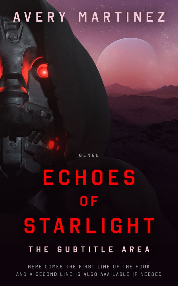 Front view of Contessa #30296 - Premade Science Fiction Book Cover | BookCoverZone