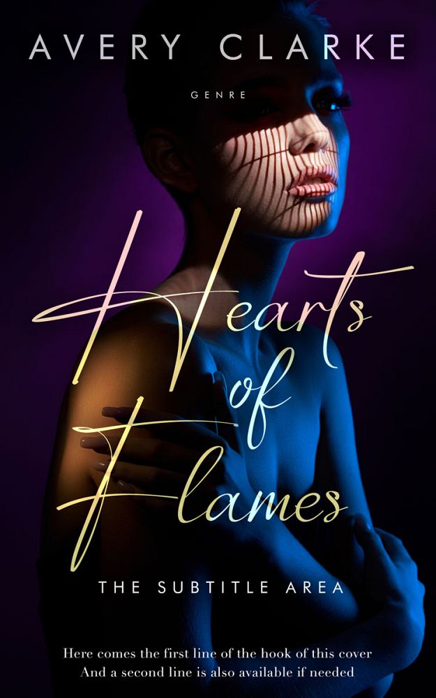 Front view of Black #30364 - Premade Romance Book Cover | BookCoverZone