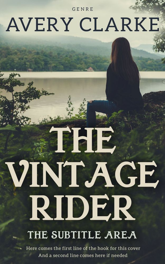 Front view of Foggy Gray #30482 - Premade Teen & Young Adult Book Cover | BookCoverZone