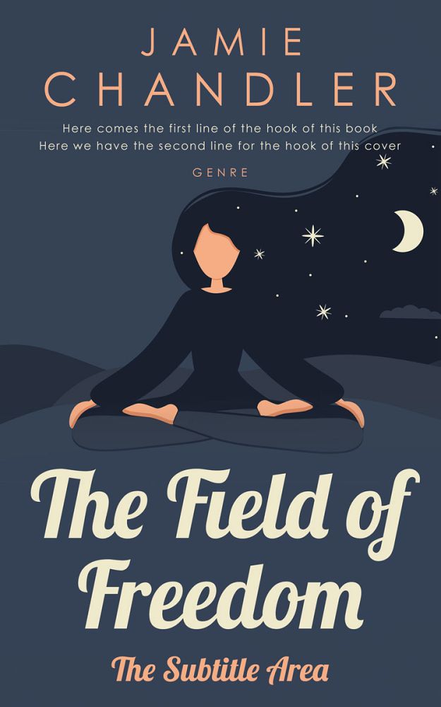 Front view of Oxford Blue #30869 - Premade Health & Mind & Body Book Cover | BookCoverZone