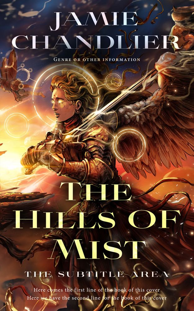 Front view of Eclipse #31069 - Premade Fantasy Book Cover | BookCoverZone