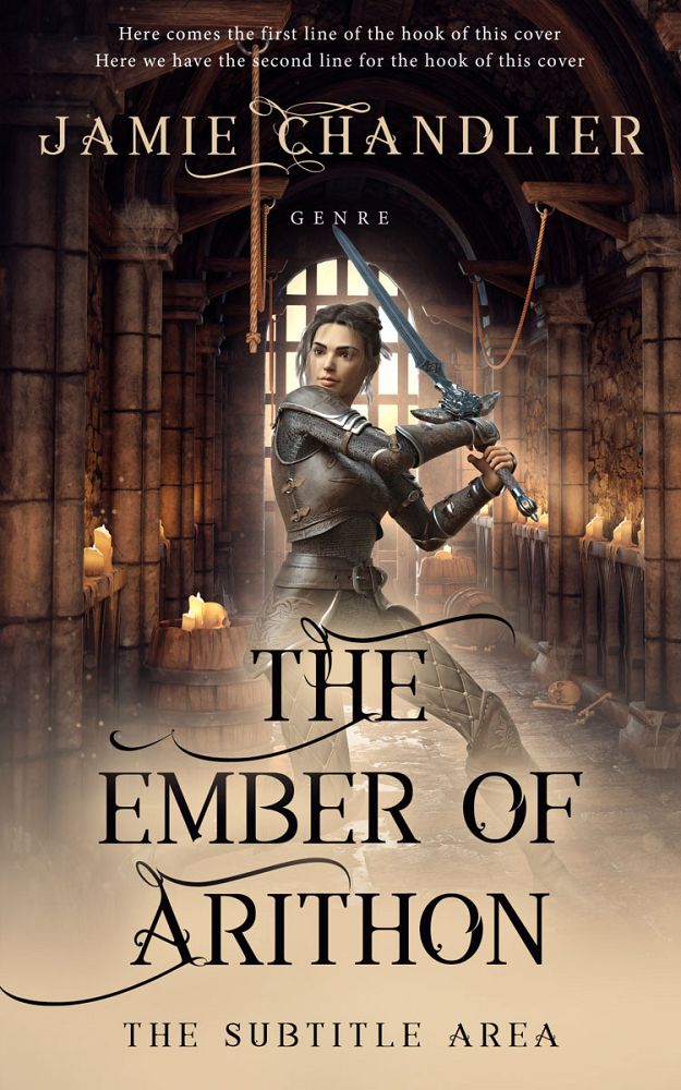 Front view of Pavlova #31202 - Premade Fantasy Book Cover | BookCoverZone