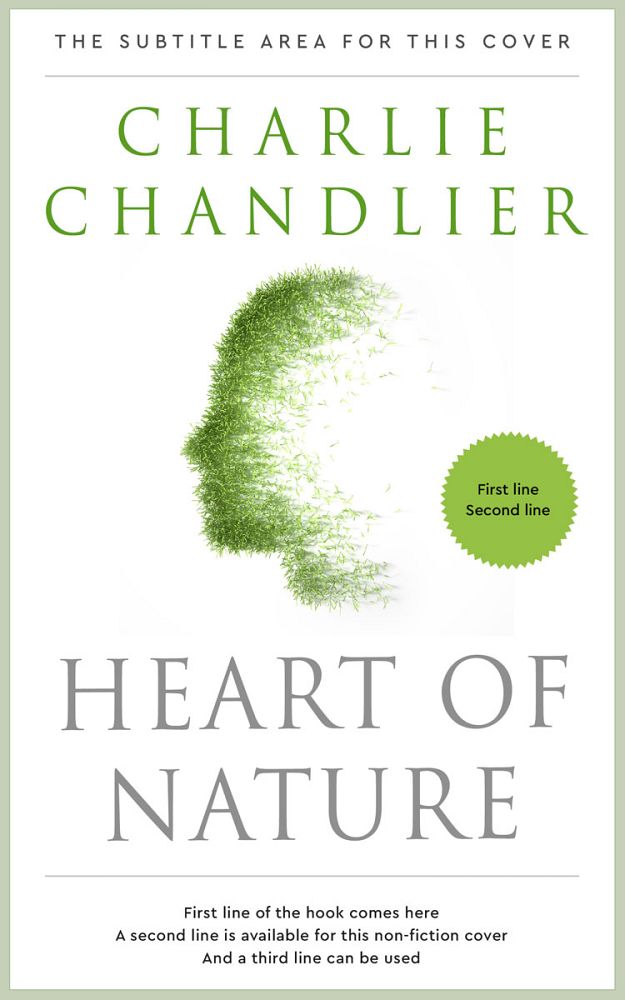 Front view of Pale Leaf #31608 - Premade Health & Mind & Body Book Cover | BookCoverZone