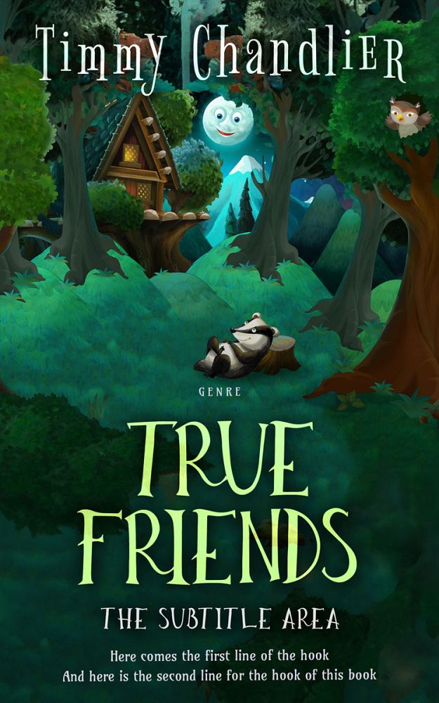 Front view of Bush #31695 - Premade Fantasy Book Cover | BookCoverZone