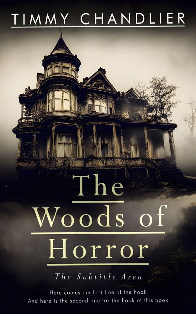 Front view of Soft Amber #31723 - Premade Horror Book Cover | BookCoverZone