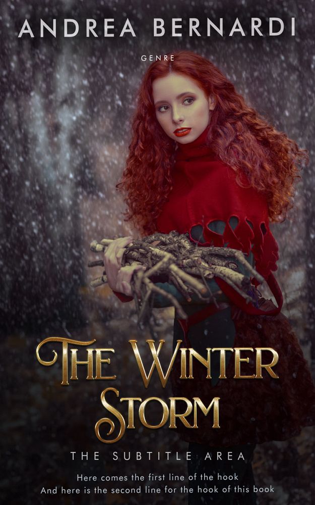 Front view of Cocoa Brown #31834 - Premade Fantasy Book Cover | BookCoverZone