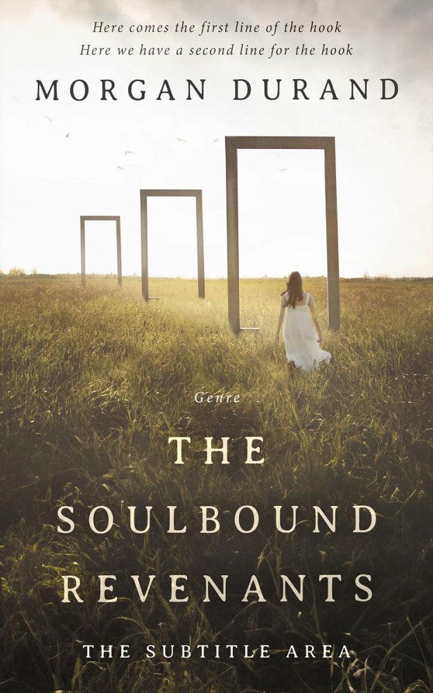 Front view of Taupe #32033 - Premade Surreal Book Cover | BookCoverZone