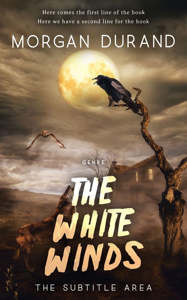 Front view of English Walnut #32068 - Premade Horror Book Cover | BookCoverZone