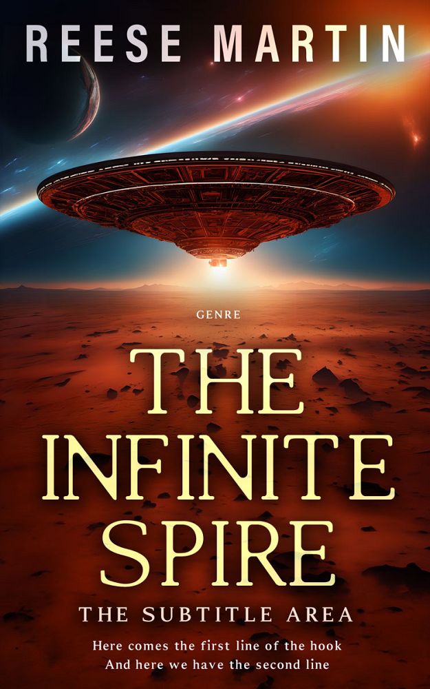 Front view of Cedar #32357 - Premade Science Fiction Book Cover | BookCoverZone