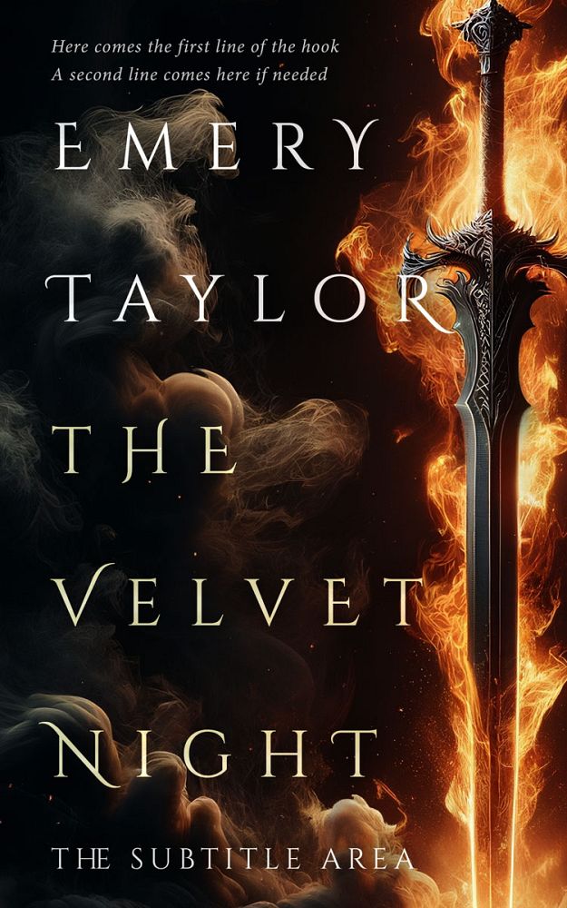Front view of Tussock #32470 - Premade Fantasy Book Cover | BookCoverZone