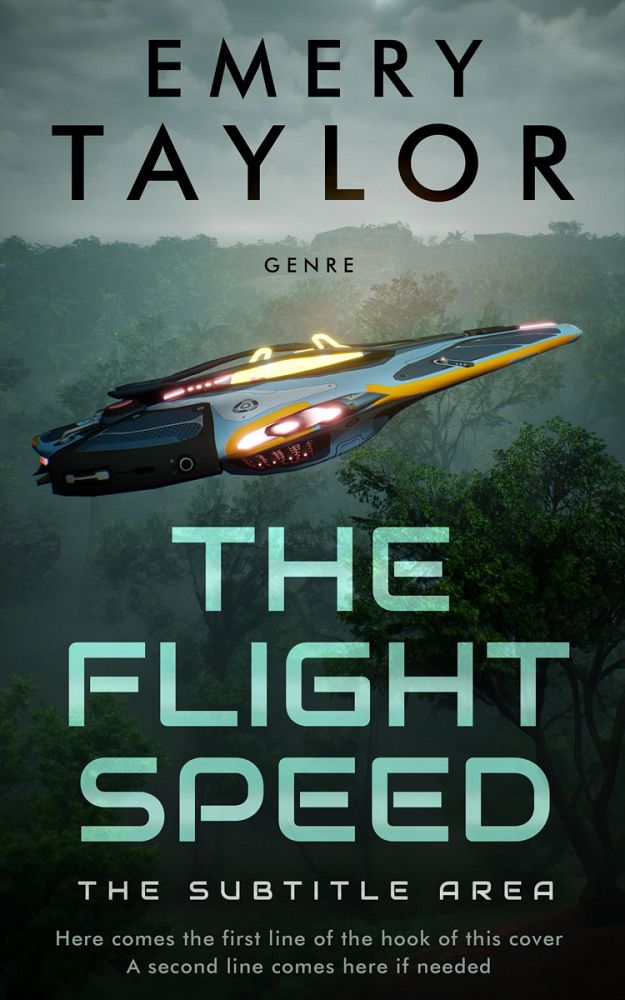Front view of Racing Green #32478 - Premade Science Fiction Book Cover | BookCoverZone