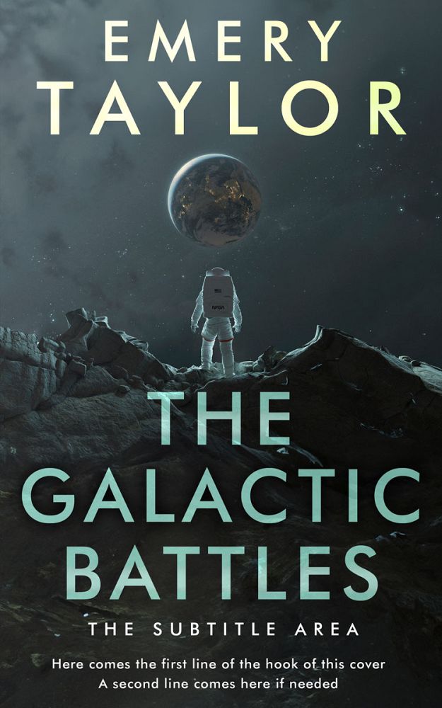 Front view of Outer Space #32482 - Premade Science Fiction Book Cover | BookCoverZone