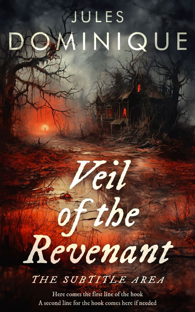 Front view of Cocoa Brown #32567 - Premade Horror Book Cover | BookCoverZone