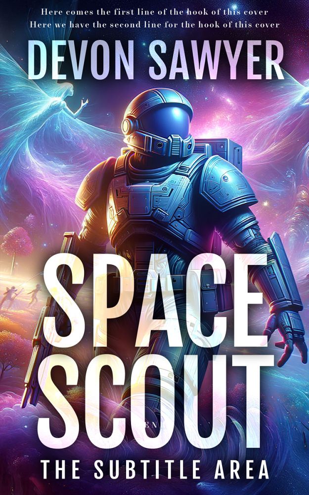 Front view of Maverick #32685 - Premade Science Fiction Book Cover | BookCoverZone