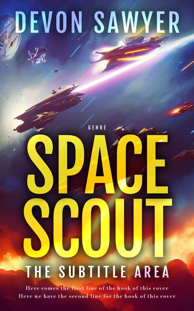 Front view of Voodoo #32690 - Premade Science Fiction Book Cover | BookCoverZone