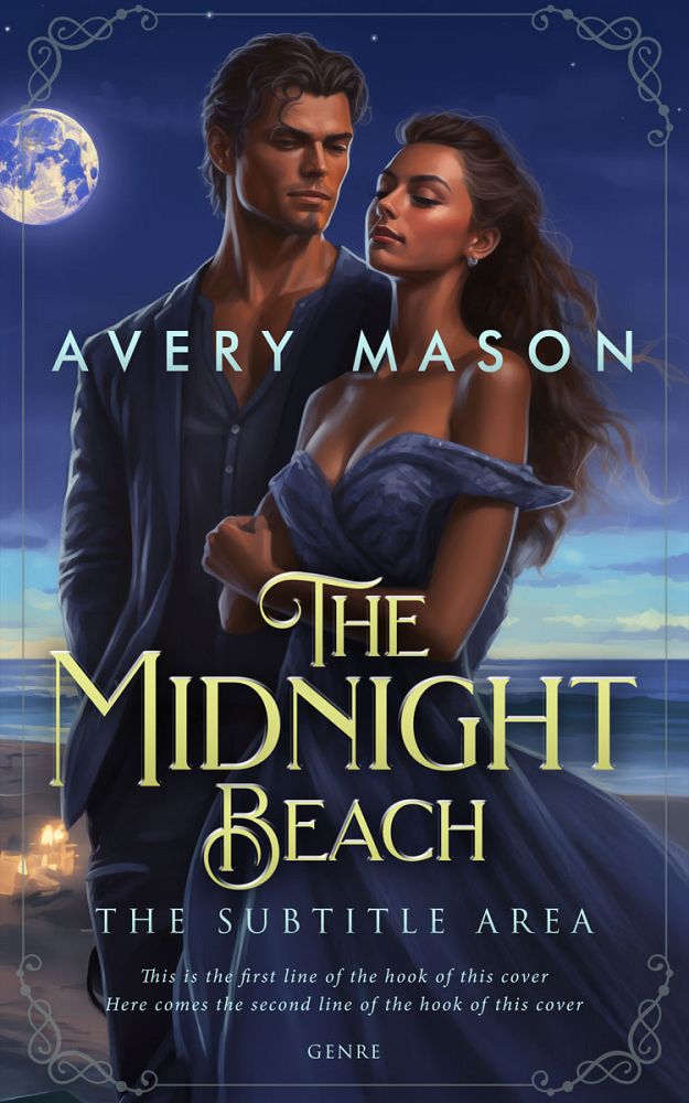 Front view of Ebony Clay #32767 - Premade Romance Book Cover | BookCoverZone