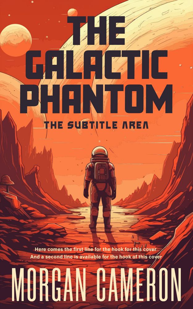 Front view of Flame Pea #33191 - Premade Science Fiction Book Cover | BookCoverZone