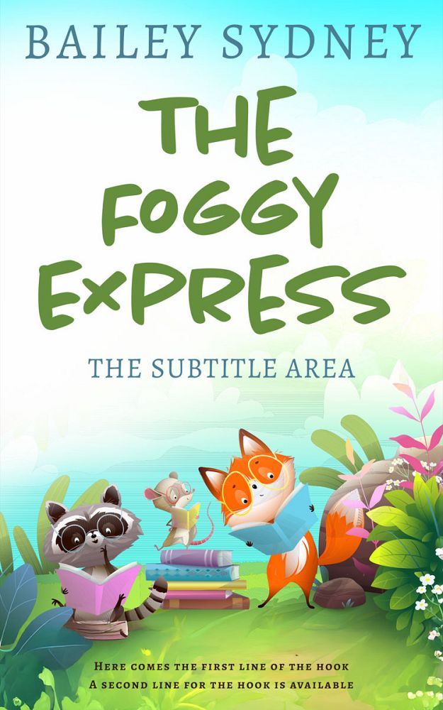 Front view of Swans Down #33411 - Premade Children Book Cover | BookCoverZone
