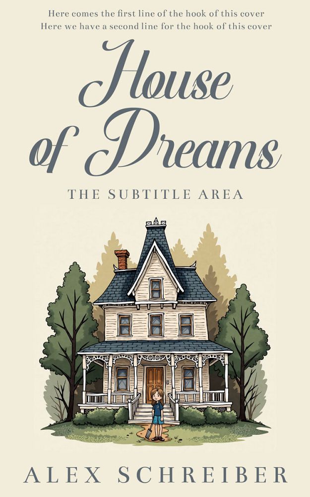 Front view of Merino #335731 - Premade Literary Fiction Book Cover | BookCoverZone