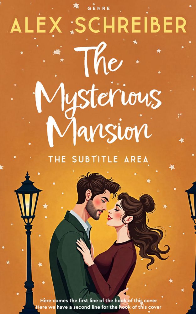 Front view of Raw Sienna #335777 - Premade Romance Book Cover | BookCoverZone