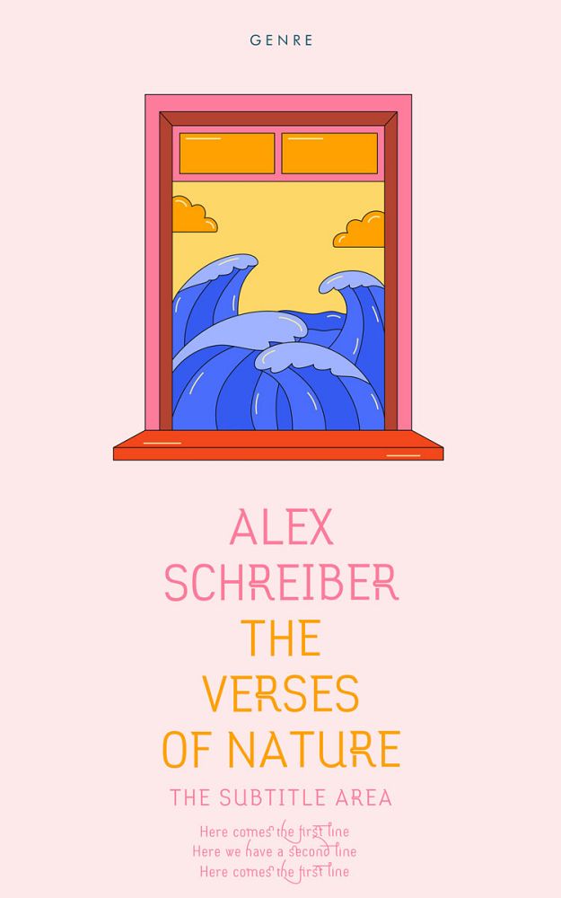 Front view of We Peep #335833 - Premade Poetry Book Cover | BookCoverZone