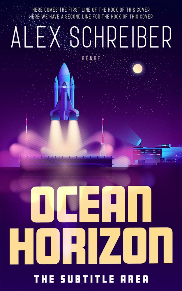 Front view of Violet #335908 - Premade Science Fiction Book Cover | BookCoverZone