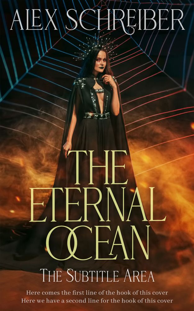 Front view of Oil #33605 - Premade Fantasy Book Cover | BookCoverZone