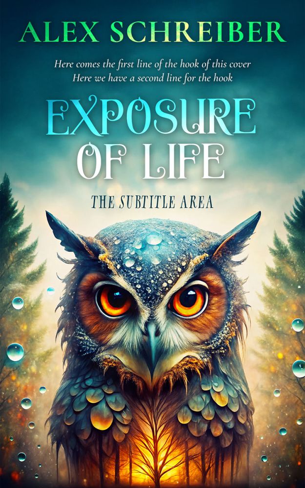 Front view of Blue Dianne #33627 - Premade Fantasy Book Cover | BookCoverZone