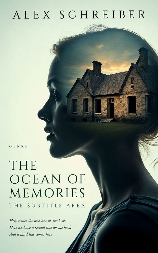 Front view of Periglacial Blue #33687 - Premade Horror Book Cover | BookCoverZone