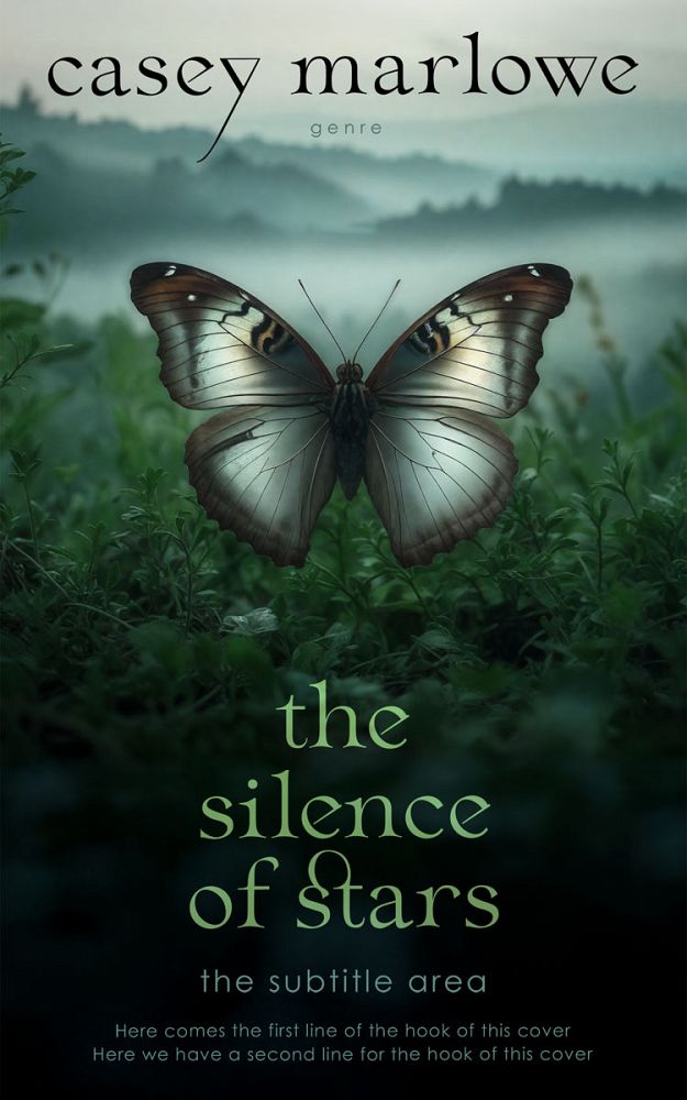 Front view of Racing Green #33728 - Premade Poetry Book Cover | BookCoverZone