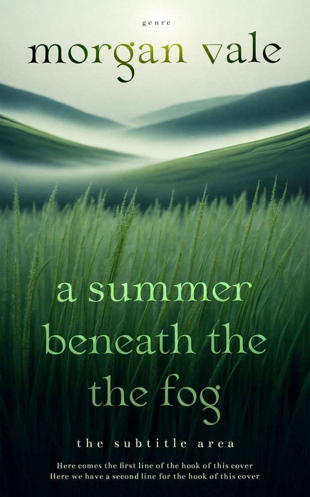 Front view of Periglacial Blue #33734 - Premade Literary Fiction Book Cover | BookCoverZone