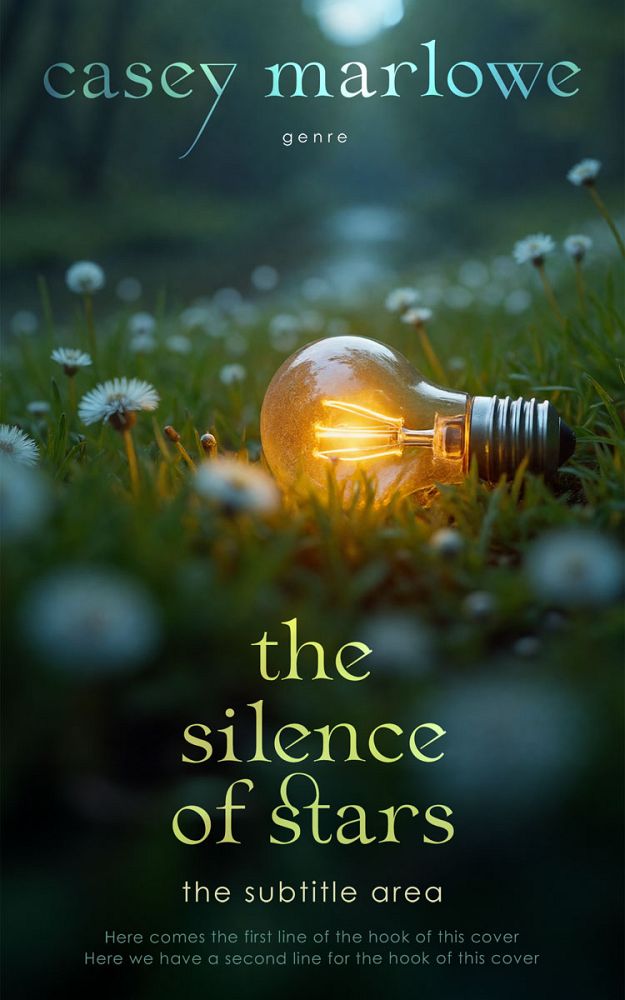Front view of Green Kelp #33750 - Premade Poetry Book Cover | BookCoverZone