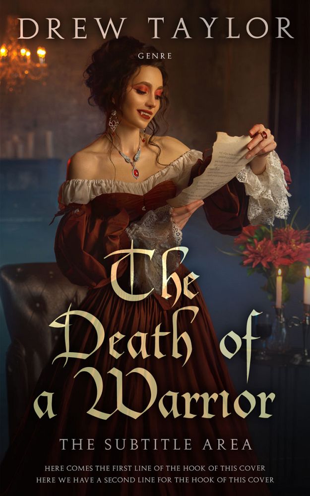 Front view of Cocoa Brown #34056 - Premade Historical Book Cover | BookCoverZone