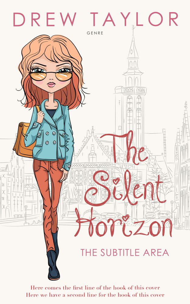 Front view of Ecru White #34059 - Premade Teen & Young Adult Book Cover | BookCoverZone
