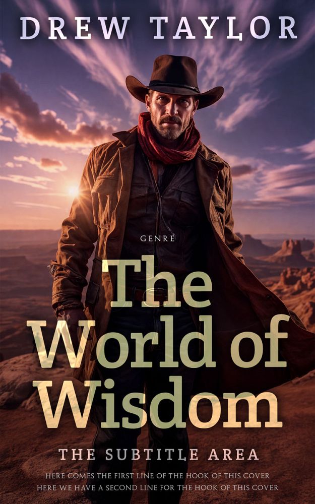 Front view of Cocoa Brown #34080 - Premade Action & Adventure Book Cover | BookCoverZone