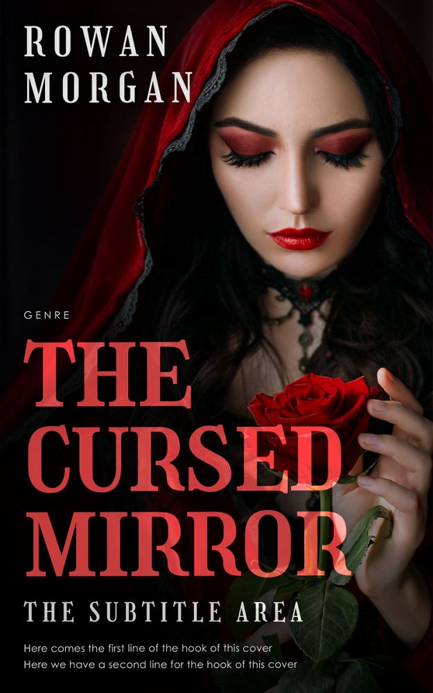 Front view of Contessa #34195 - Premade Fantasy Book Cover | BookCoverZone