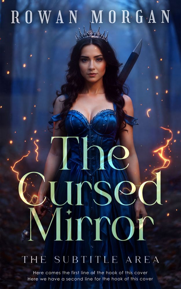 Front view of Mirage #34233 - Premade Fantasy Book Cover | BookCoverZone