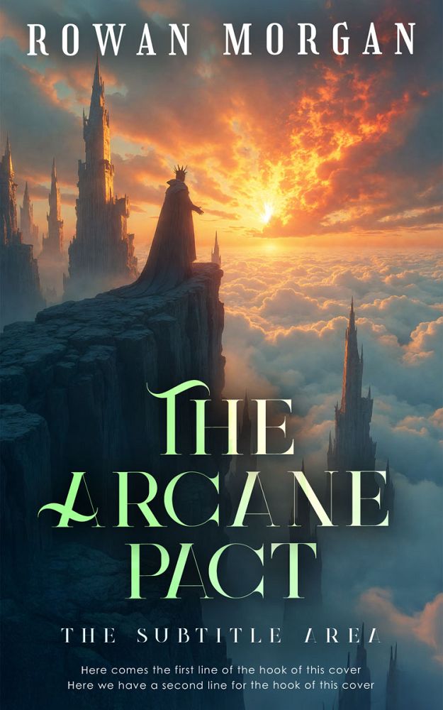 Front view of Limed Spruce #34252 - Premade Fantasy Book Cover | BookCoverZone