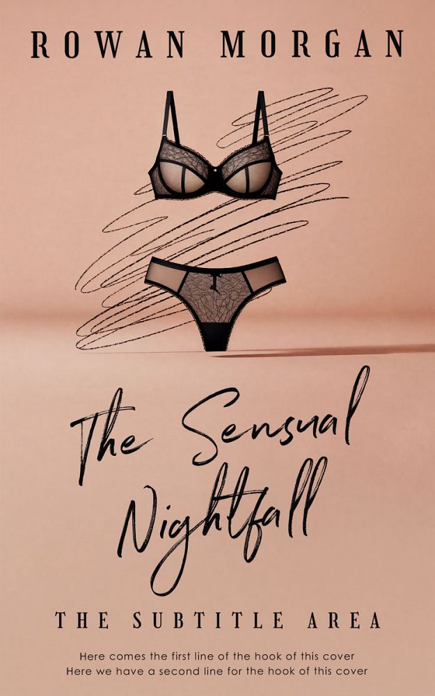 Front view of Tan #34268 - Premade Chick Lit Book Cover | BookCoverZone