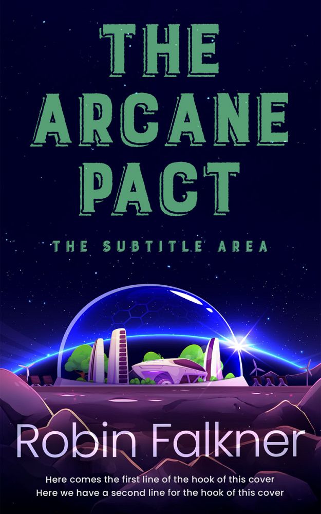 Front view of Violet #34287 - Premade Science Fiction Book Cover | BookCoverZone
