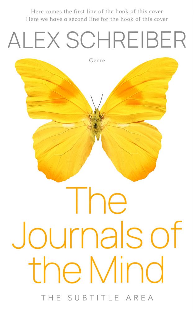 Front view of Lightning Yellow #34324 - Premade Self-Improvement & Self-Help Book Cover | BookCoverZone