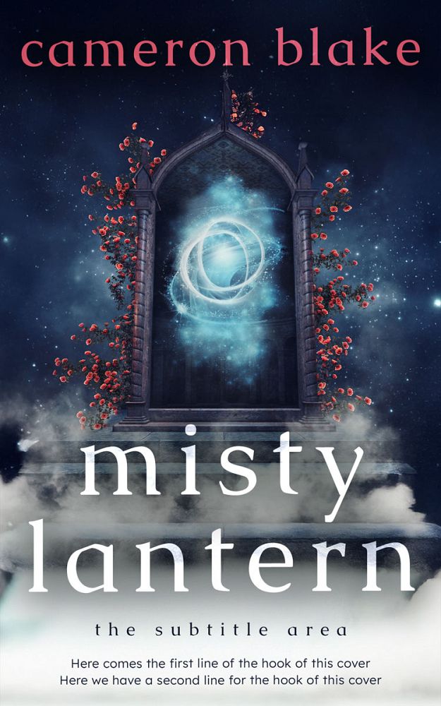 Front view of Ebony Clay #34418 - Premade Fantasy Book Cover | BookCoverZone