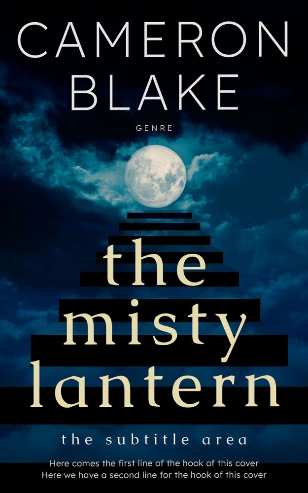 Front view of Black Pearl #34431 - Premade Mystery & Thriller & Suspense Book Cover | BookCoverZone