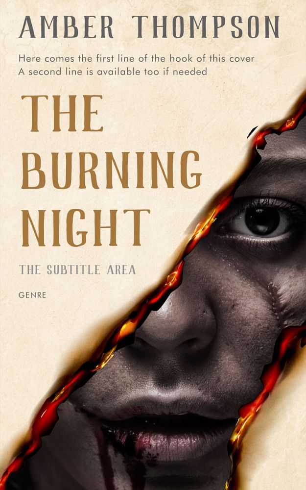 Front view of Parchment #34452 - Premade Mystery & Thriller & Suspense Book Cover | BookCoverZone