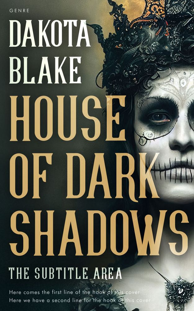 Front view of Yuma #34522 - Premade Horror Book Cover | BookCoverZone