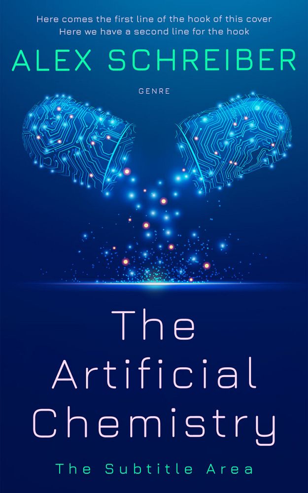 Front view of Gulf Blue #34650 - Premade Science & Nature Book Cover | BookCoverZone