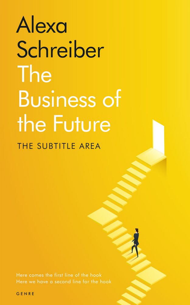 Front view of Buttercup #34668 - Premade Business Book Cover | BookCoverZone