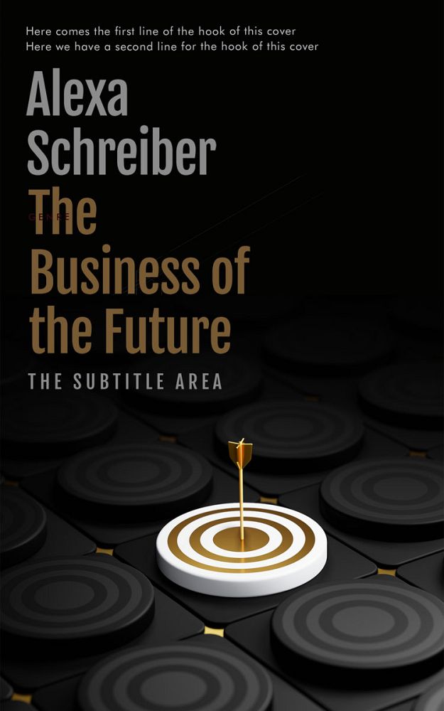 Front view of Cod Gray #34669 - Premade Business Book Cover | BookCoverZone